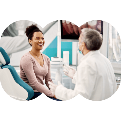 dentist with patient